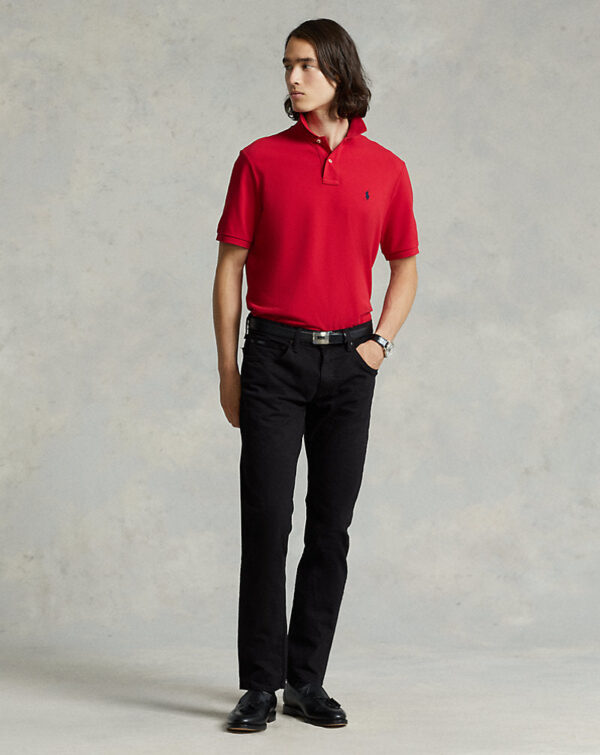Slim Fit Mesh Polo Shirt - Image 2