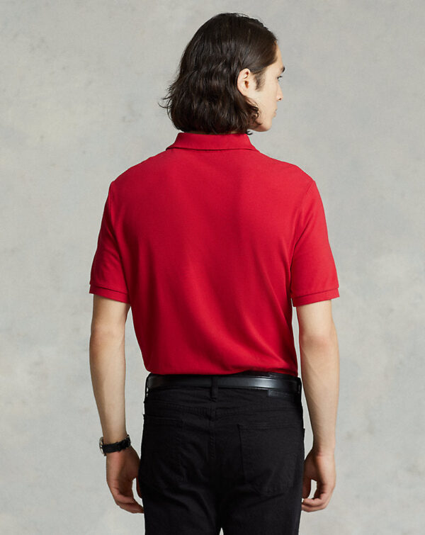 Slim Fit Mesh Polo Shirt - Image 3
