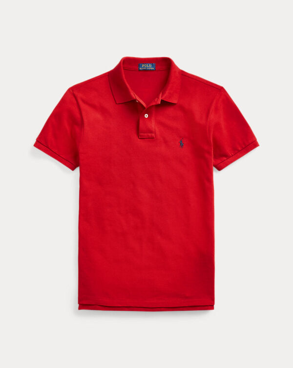 Slim Fit Mesh Polo Shirt