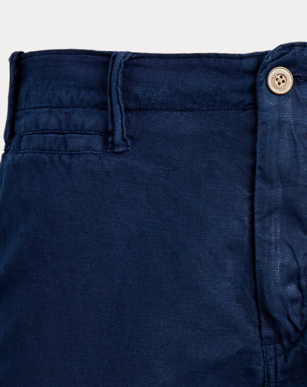 Short de linho e algodão Classic Fit - Image 5