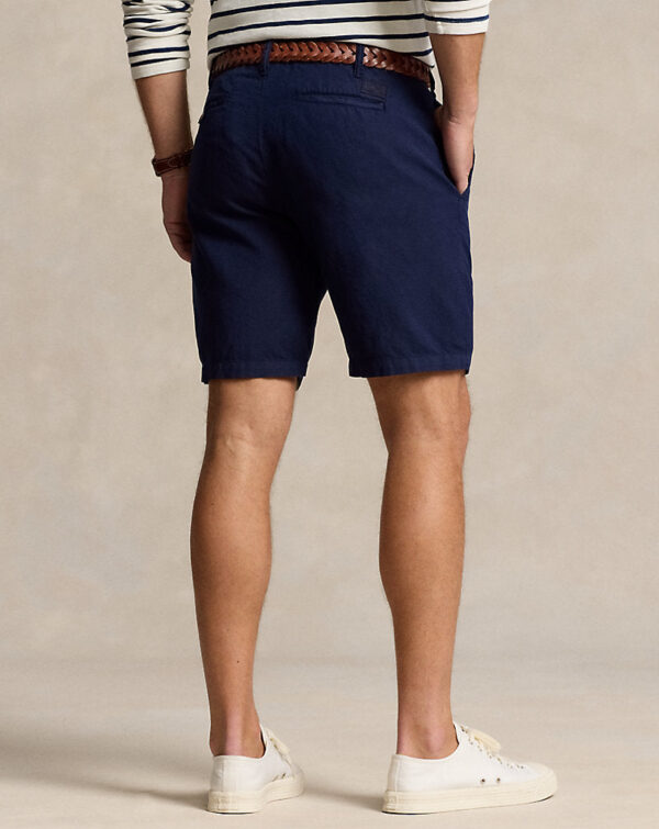 Short de linho e algodão Classic Fit - Image 3