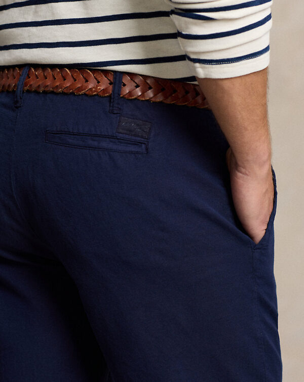 Short de linho e algodão Classic Fit - Image 4