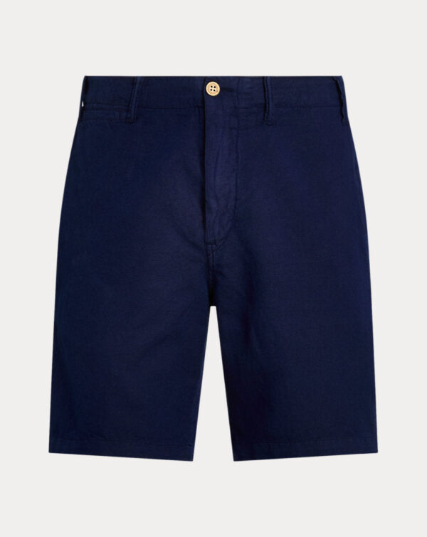 Short de linho e algodão Classic Fit
