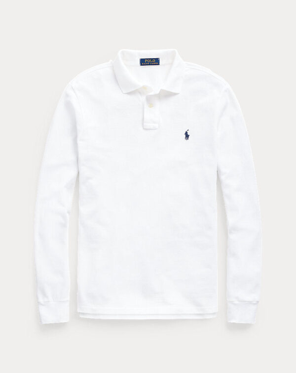 Camisa polo de malha slim fit personalizada