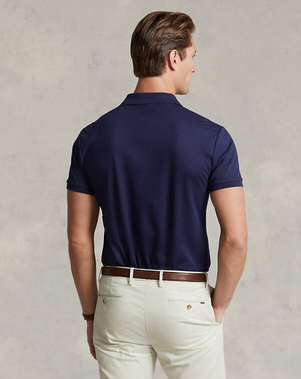 Camisa polo personalizada de algodão macio com corte slim fit - Image 3