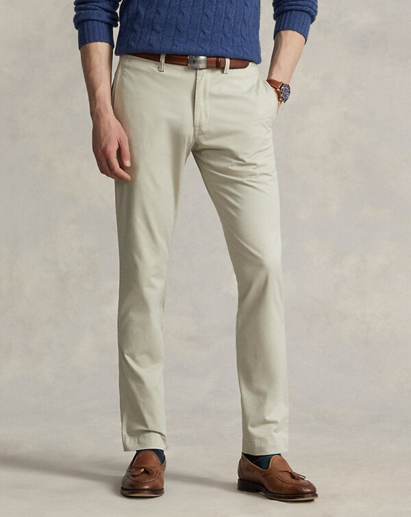 Calça de sarja elástica slim fit - Image 2