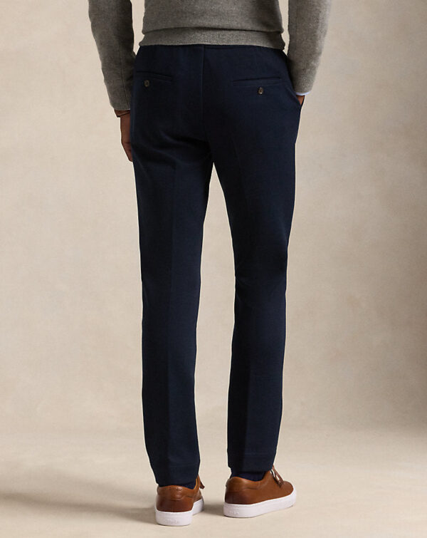 Calça de terno plissada de malha dupla - Image 3