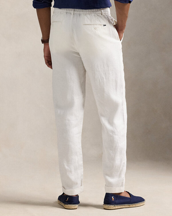 Calça de linho Lateef Slim Tapered Fit - Image 3
