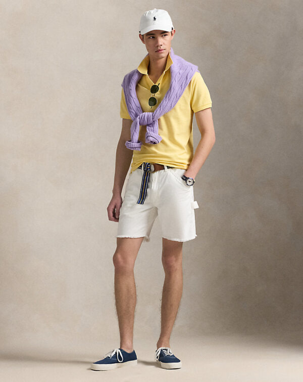 Slim Fit Mesh Polo Shirt - Image 2