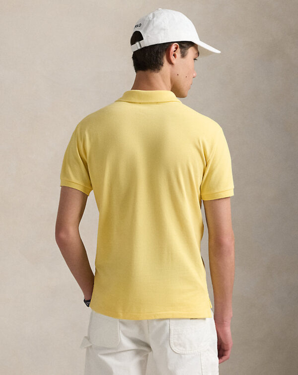 Slim Fit Mesh Polo Shirt - Image 3