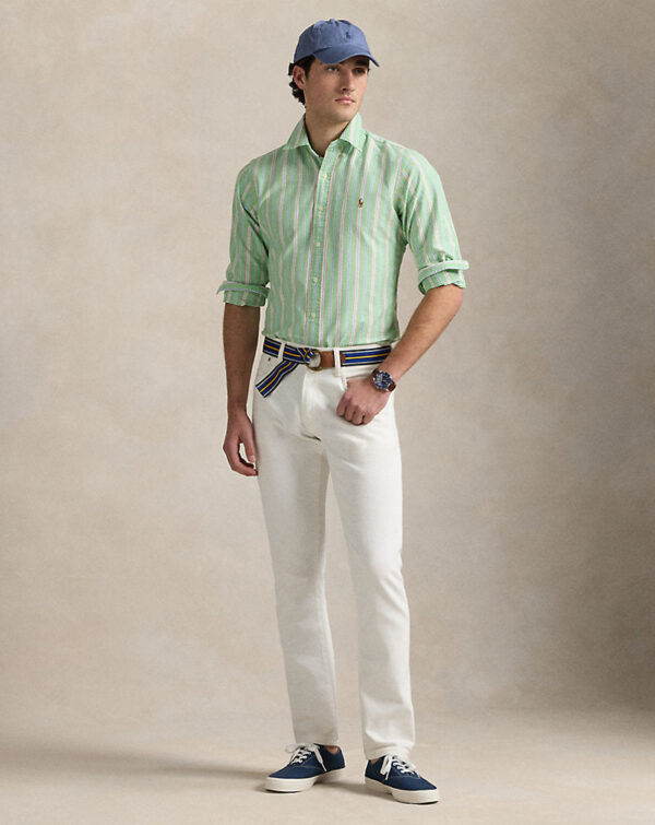 Camisa Oxford listrada com ajuste personalizado - Image 3
