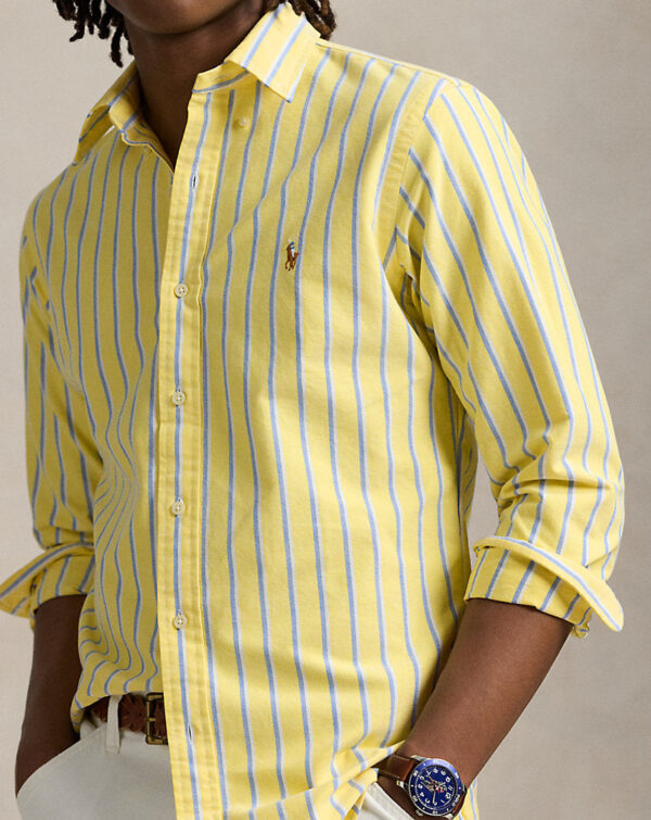 Camisa Oxford listrada com ajuste personalizado - Image 4