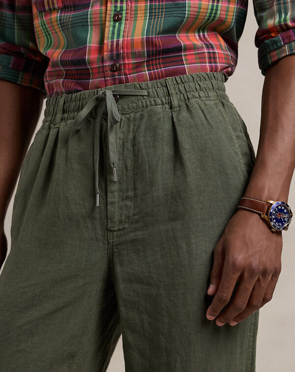 Calça de linho Lateef Slim Tapered Fit - Image 4