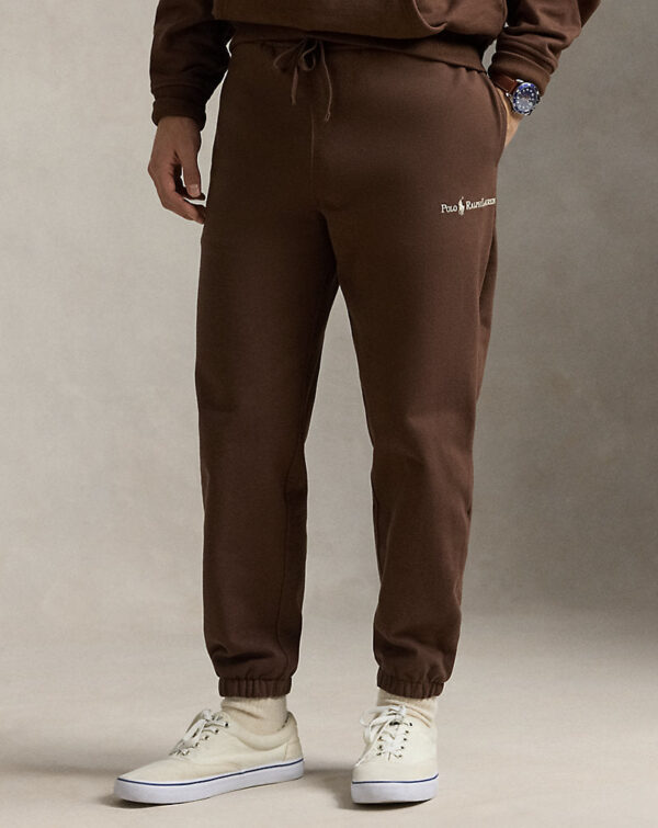 Calça de corrida de lã com logotipo e ajuste relaxado - Image 2