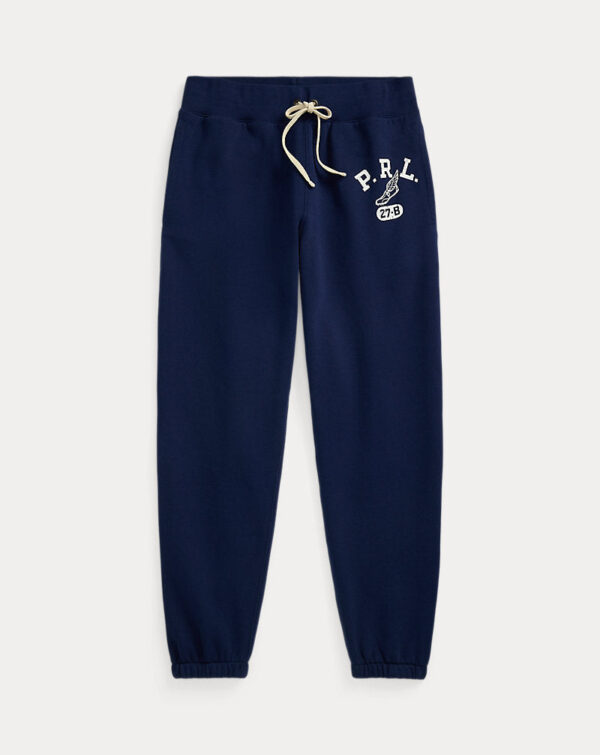Calça de moletom com logo em lã