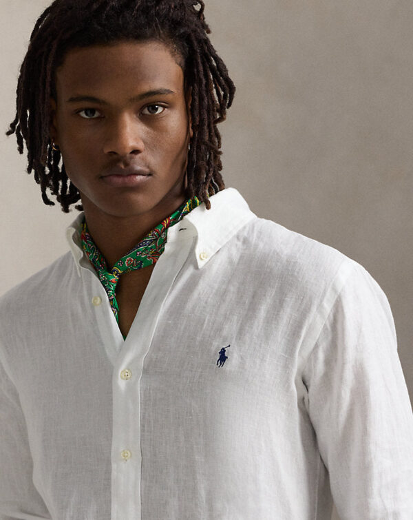 Camisa de linho com ajuste personalizado - Image 4