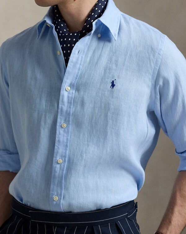 Camisa de linho com ajuste personalizado - Image 4