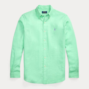 Camisa de linho slim fit