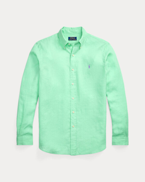 Camisa de linho slim fit