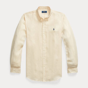 Camisa de linho slim fit