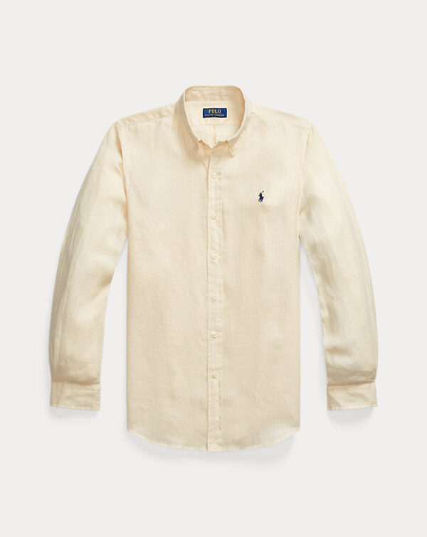 Camisa de linho slim fit