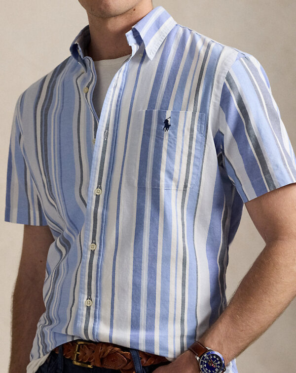 Camisa Oxford listrada com ajuste personalizado - Image 4