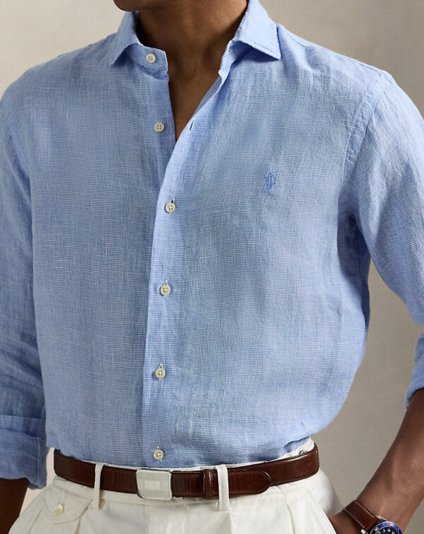 Camisa de linho com ajuste personalizado - Image 4
