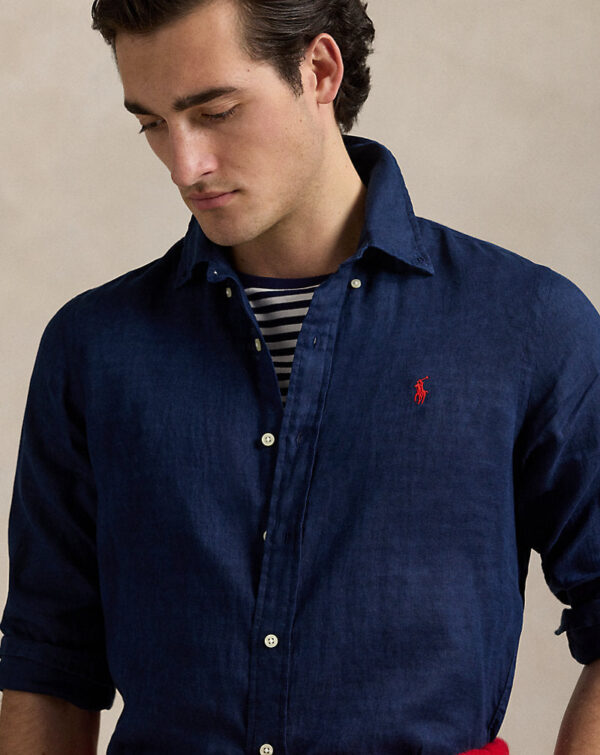 Camisa de linho com ajuste personalizado - Image 4
