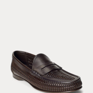 Chalmers Mocassim Penny de Couro Tecido