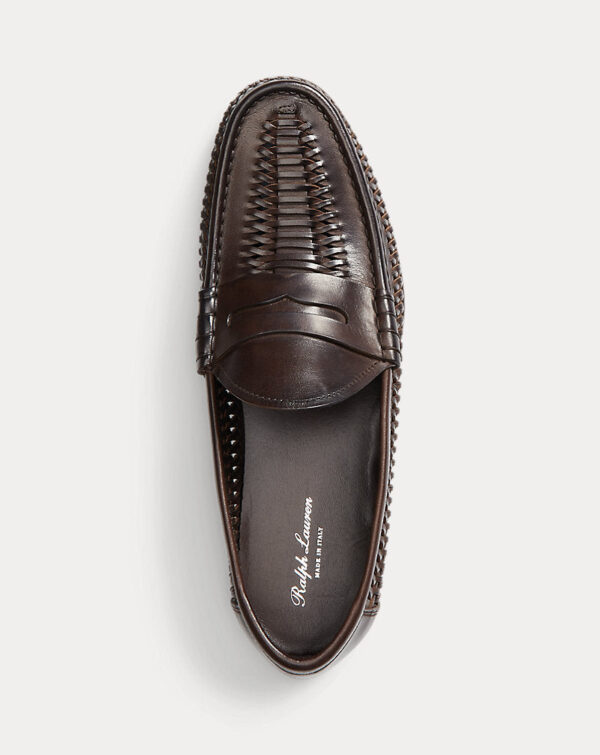 Chalmers Mocassim Penny de Couro Tecido - Image 3